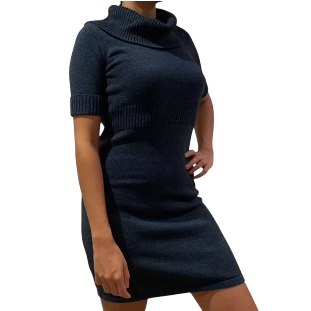Ann Taylor Green Marled Sweater Dress Size Medium